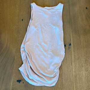 Light pink fitted maternity tank